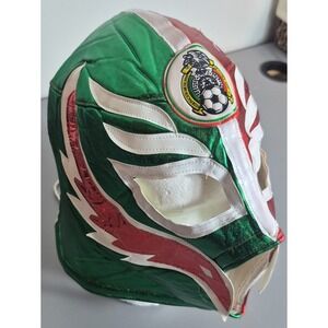Mexican Soccer Team Luchador Mask Mascara Mexico Football Green Red White